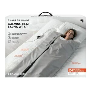 Sharper Image Calming Heat Sauna Wrap - Light Gray